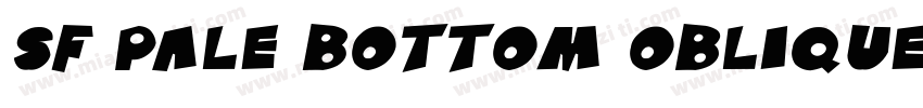 SF Pale Bottom Oblique字体转换
